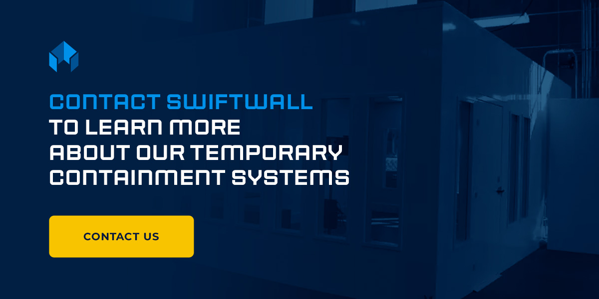 Contact SwiftWall to Learn More About Our Temporary Containment Systems